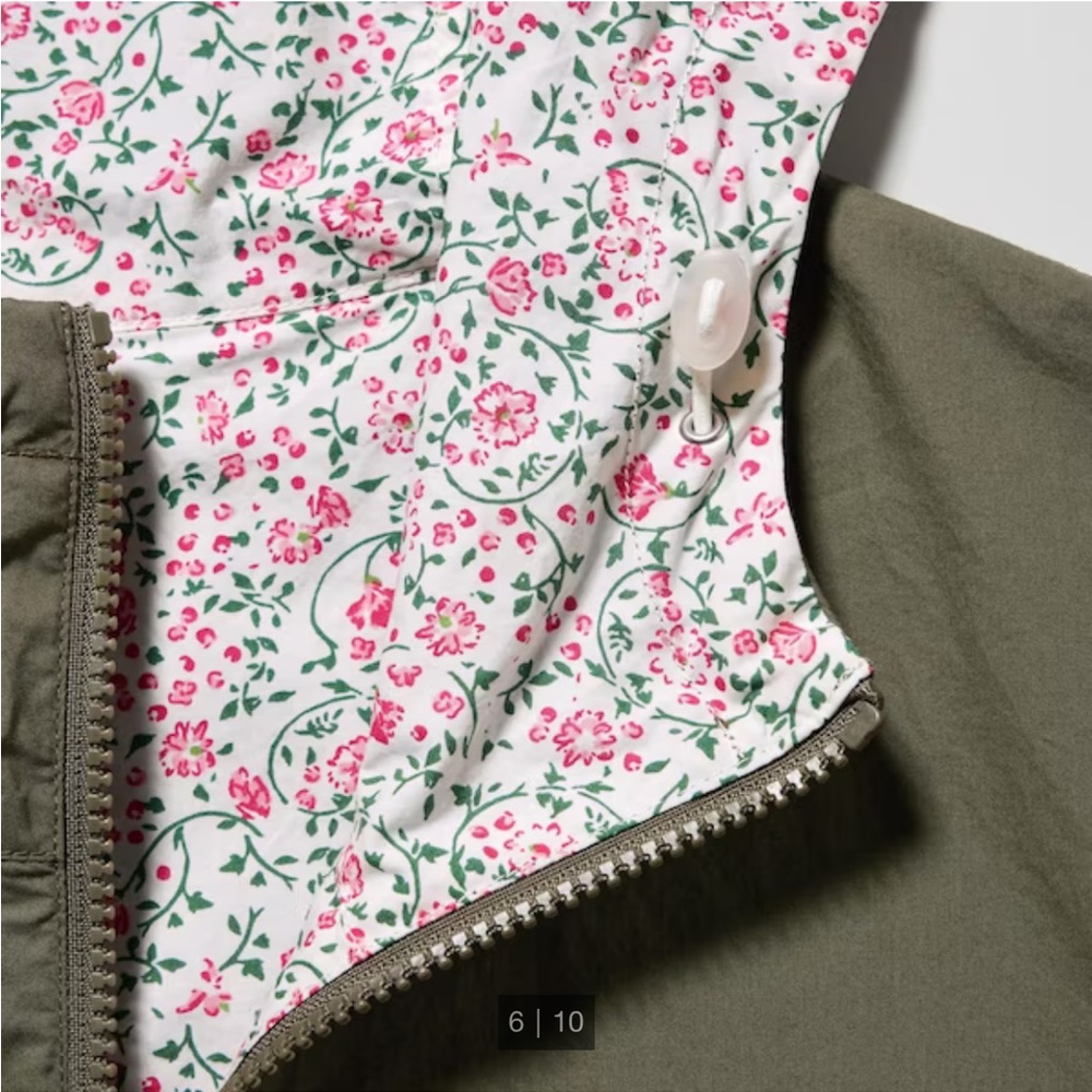 Uniqlo Reversible Parka (Ines de la Fressange) NWT - Picture 4 of 8